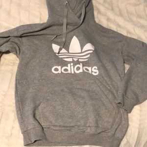 Grey adidas hoodie
